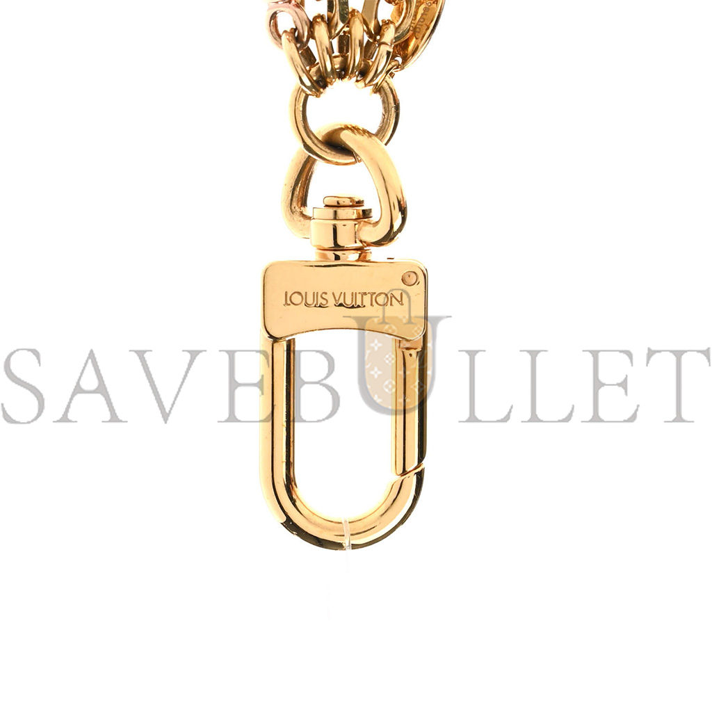 LOUIS VUITTON BAG CHARM KALEIDO V GOLD M67377